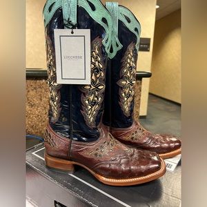 Lucchese Ostrich western boots